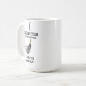 Mug Pendentif de Casquette de Remise de Diplômes (Devant gauche)