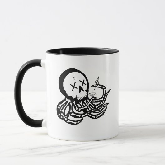 Mug Pendk Rock Squelette Octopus (Gauche)