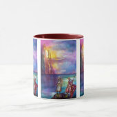 Mug PENDRAGON Chevaliers médiévaux, Coucher de soleil  (Centre)