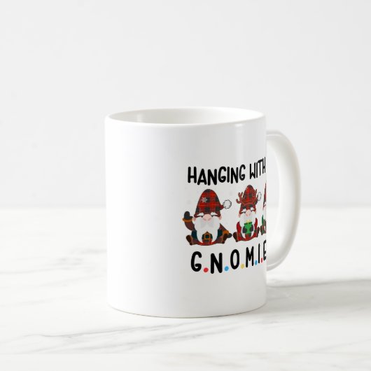 Mug pendre avec mes gnomes drôle noël (Devant droit)