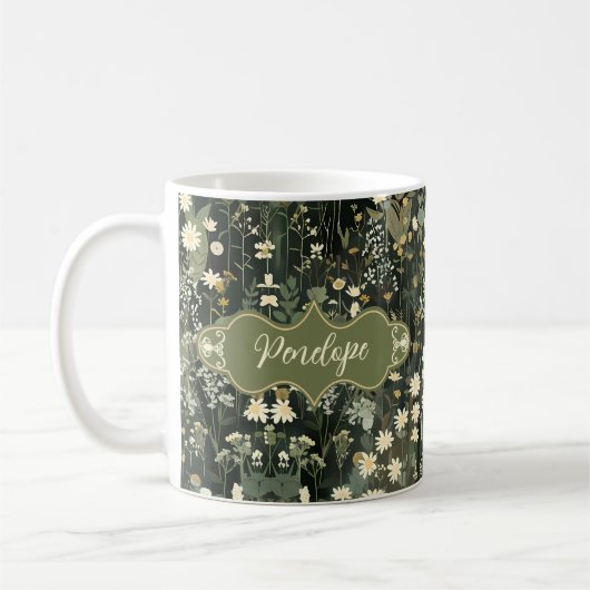 Mug Pénélope Fleur de marais foncés (Gauche)