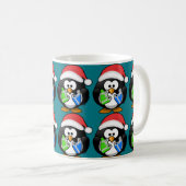 Mug Penguin avec cadeaux (Devant droit)