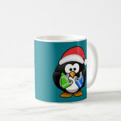 Mug Penguin avec cadeaux (Devant droit)