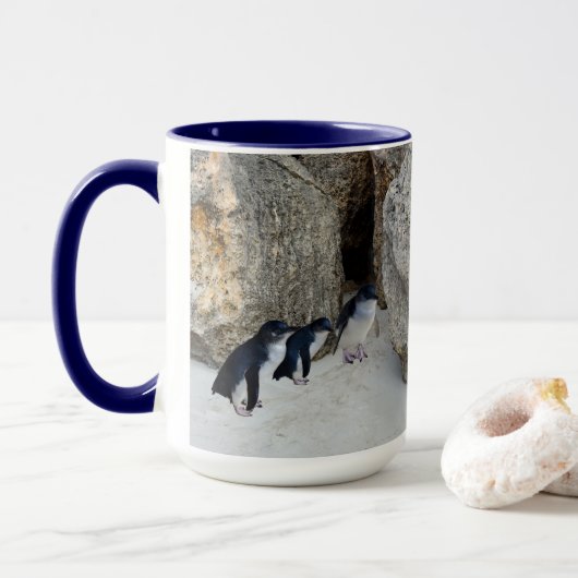 Mug Penguin Beach House, (Avec donut)