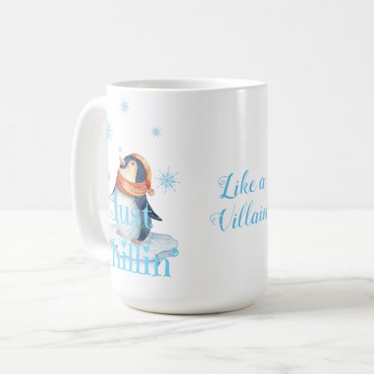 Mug Penguin Chillin comme un méchant (Devant gauche)