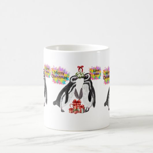 Mug Penguin de Noël (Centre)