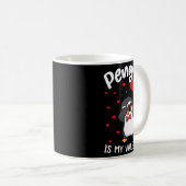 Mug Penguin Is My Valentine Funny Bird V Day Cute Anim (Devant droit)