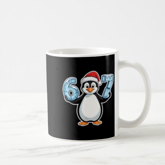Mug Penguin Santa Hat 67 Icy Numbers Christmas Birthda (Droite)