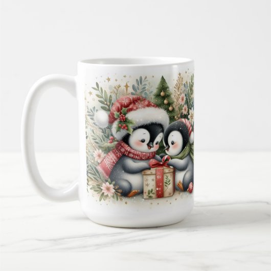 Mug Penguins de Noël 5 (Gauche)