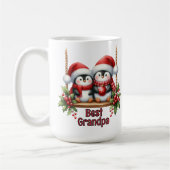 Mug Penguins de Noël meilleur grand-père (Gauche)