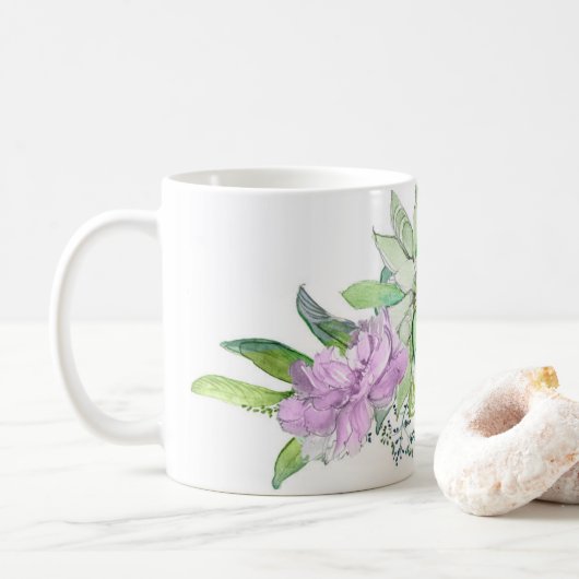 Mug Penies et Succulent (Avec donut)