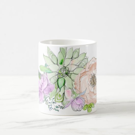 Mug Penies et Succulent (Centre)