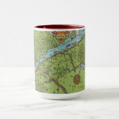 Mug Péninsule de Gaspe, Carte du Canada (Centre)