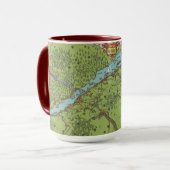 Mug Péninsule de Gaspe, Carte du Canada (Devant gauche)