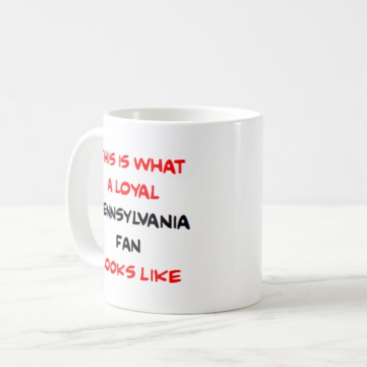 Mug pennsylvania fan, loyal (Devant gauche)