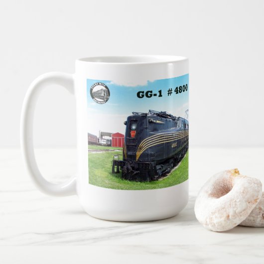 Mug Pennsylvania Railroad Locomotive GG-1 #4800    (Avec donut)