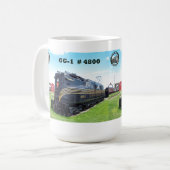 Mug Pennsylvania Railroad Locomotive GG-1 #4800    (Devant gauche)
