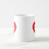 Mug Pennsylvanie Coeur rouge - J'aime PA (Centre)