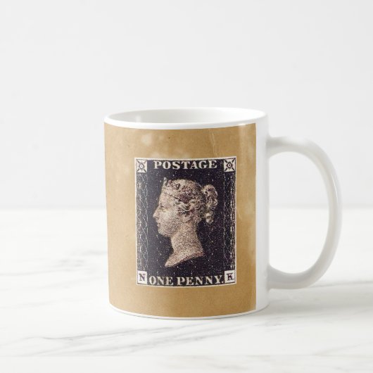 Mug Penny Black Postage Timbre (Droite)