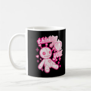 Mug Pense à toi Poupée Voodoo Rose Gothique Kawaii