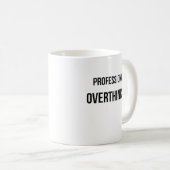 Mug Pensée de trop d'Overthinker professionnel (Devant droit)