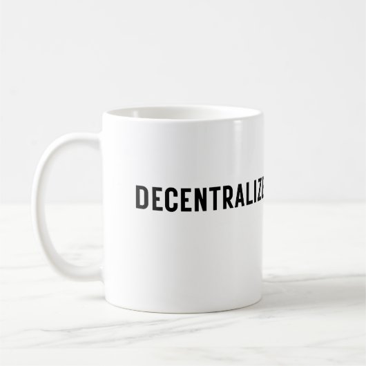 Mug Pensée décentralisée d'entreprise (Gauche)