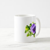 Mug Pensée en deux nuances de pourpre (Devant droit)