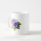 Mug Pensée en deux nuances de pourpre (Devant gauche)