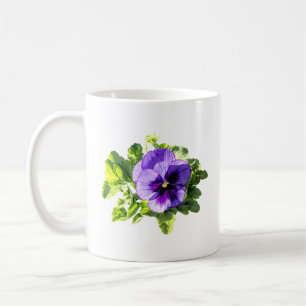 Mug Pensée en deux nuances de pourpre