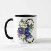 Mug Pensée peinte à la main IInitial - C (Gauche)
