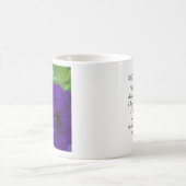 Mug Pensée positive de la Bible à fleurs violettes (Centre)