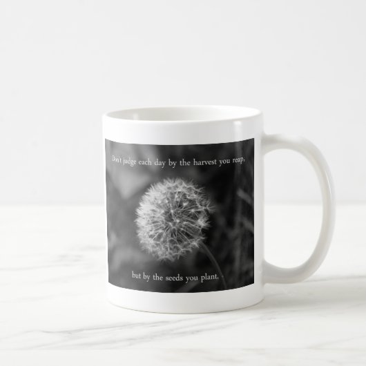 Mug Pensée positive Dire avec Dandelion (Droite)