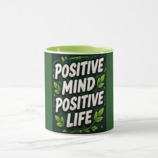 Mug Pensée Positive Vie Positive (Centre)