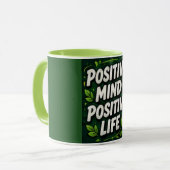Mug Pensée Positive Vie Positive (Devant gauche)
