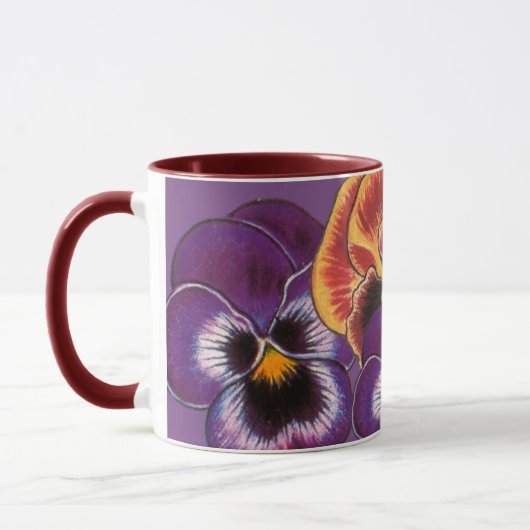 Mug Pensée sur la violette (Gauche)