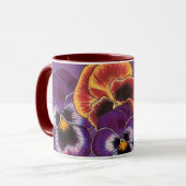 Mug Pensée sur la violette (Devant gauche)