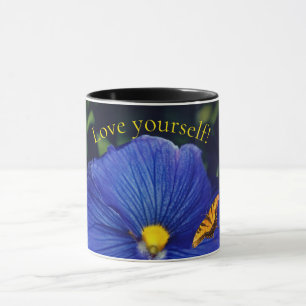 Mug Pensée violette bleue
