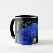 Mug Pensée violette bleue (Devant gauche)