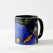 Mug Pensée violette bleue (Devant droit)