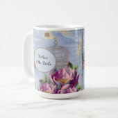 Mug Pensées d'amour victoriennes de la mère de la mari (Devant gauche)