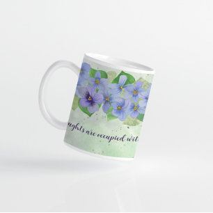 Mug Pensées d'amour Violet Fleur