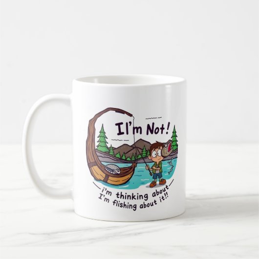 Mug Pensées de pêche : Pas seulement un grand conte! (Gauche)