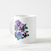 Mug Pensées de pourpre de cercle (Devant gauche)