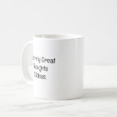 Mug Pensées et idées incroyablement géniales (Devant gauche)