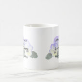 Mug Pensées violettes et crème (Centre)