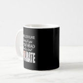 Mug Penser à Karate Funny Martial Arts Black Bel (Devant gauche)