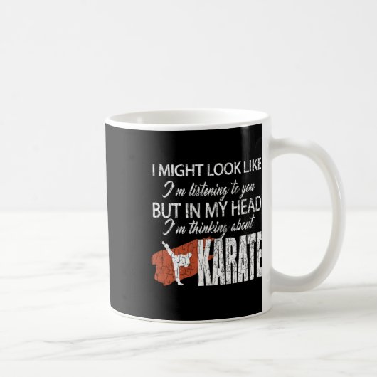 Mug Penser à Karate Funny Martial Arts Black Bel (Droite)
