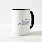 Mug Penser à la liberté Dessin mignon de poisson (Devant droit)