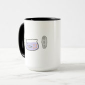 Mug Penser à la liberté Dessin mignon de poisson (Devant gauche)