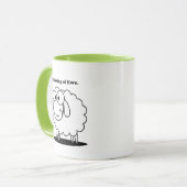 Mug Penser à l'agneau d'Ewe Mouton mignon dessin (Devant gauche)